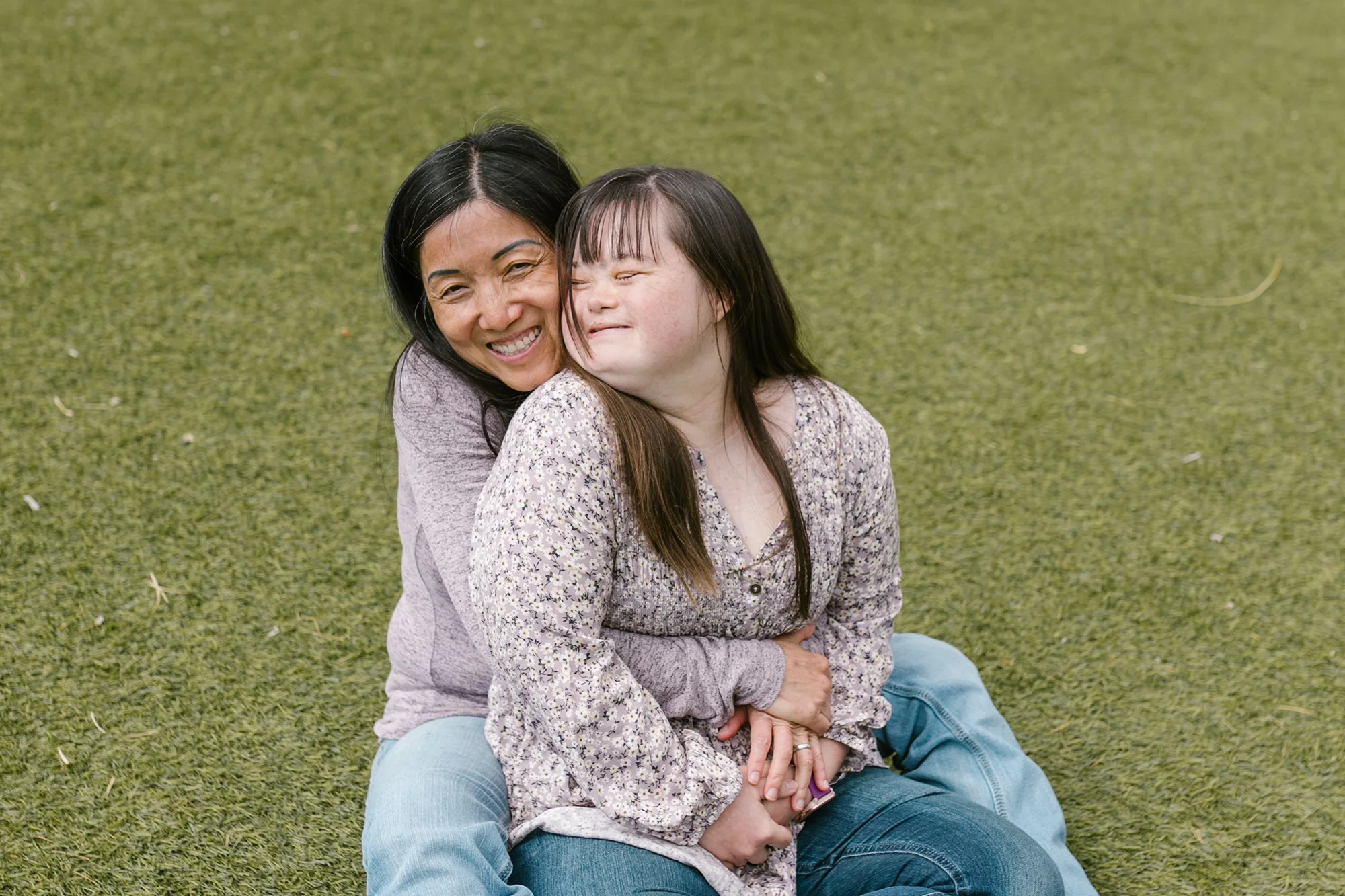 Mom and Daughter smiling